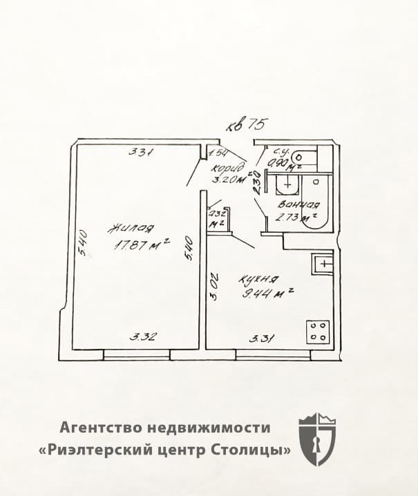 1-комнатная квартира 34,5 м², Минск, Советский