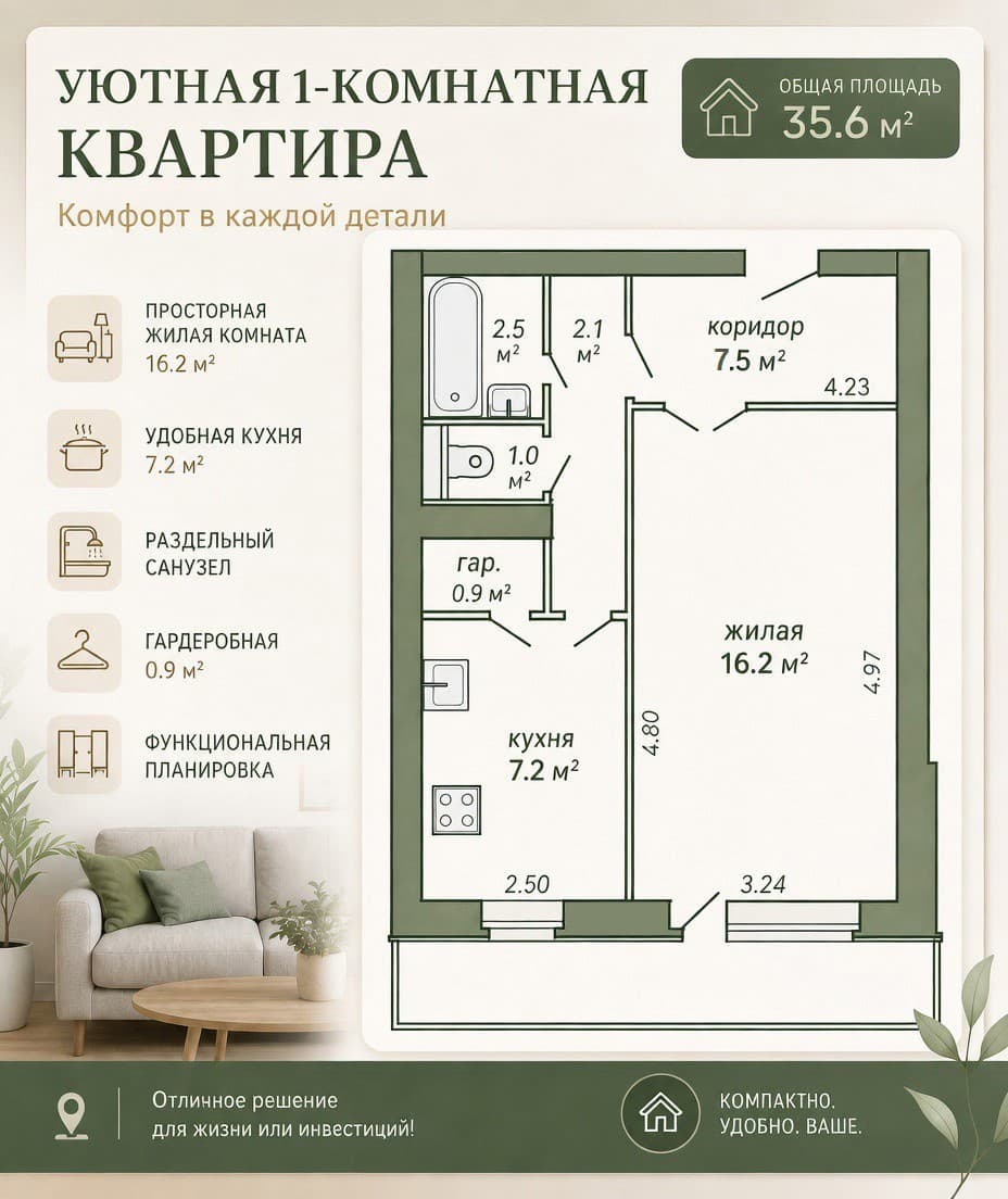 Кирпичный дом. Центр Минска. Быстрый выход на сделку — Минск, Советский